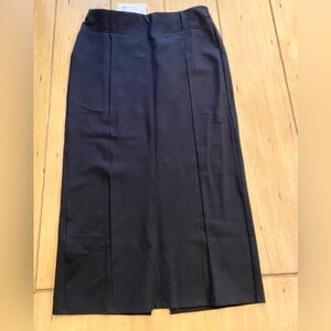 Mango Women’s Midi Black Women's Skirt Viscose Elegant Classy NEW large